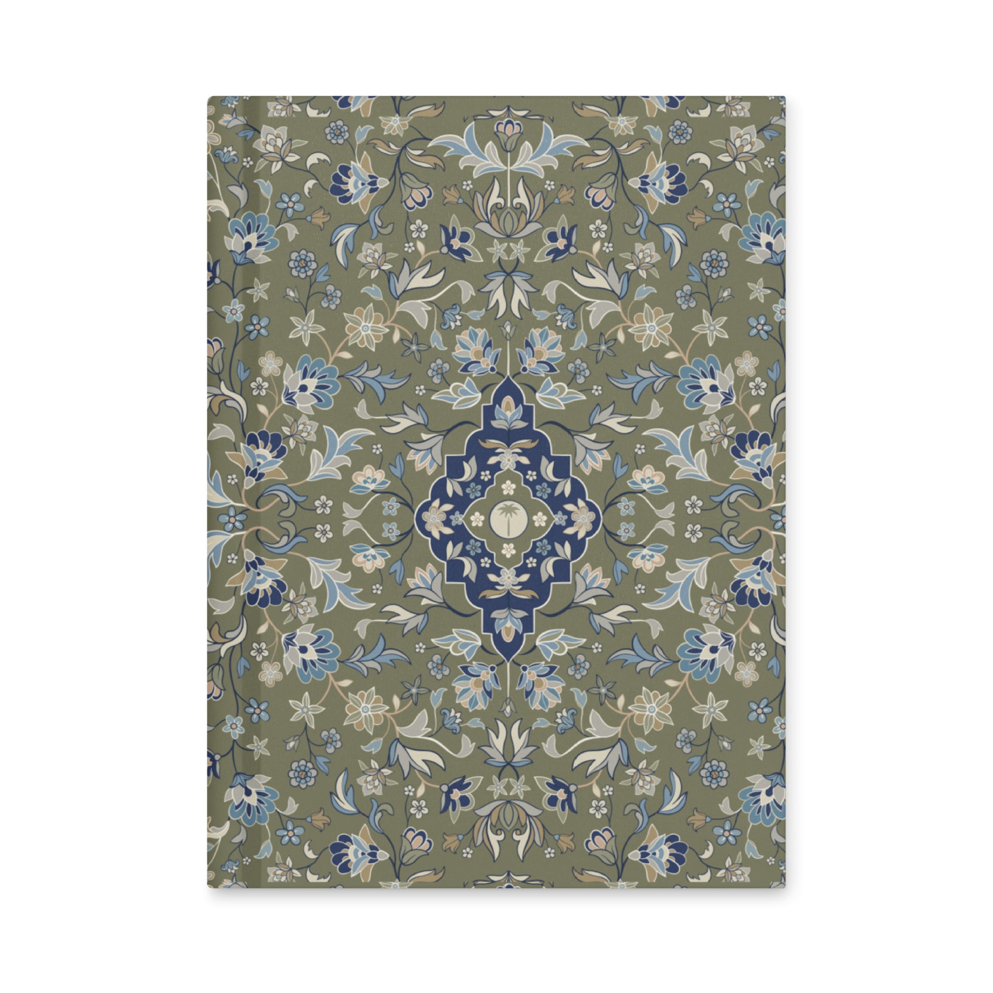 Haramain hardcover matte journal islamic gift featuring floral patterns inspired by Makkah and Madinah.