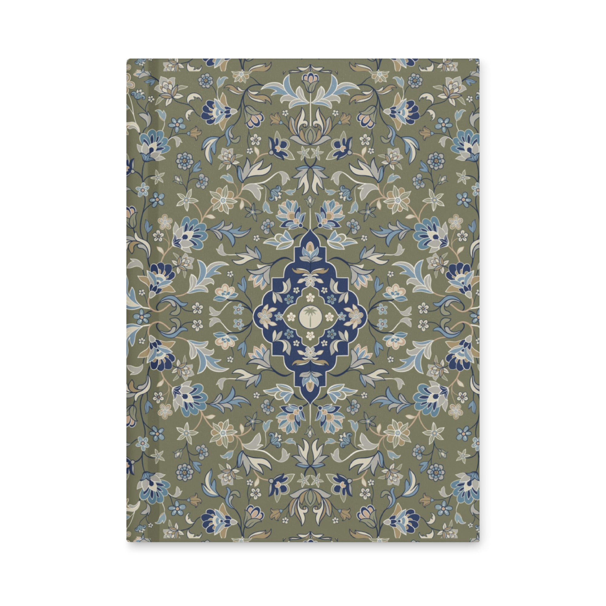 Haramain hardcover matte journal islamic gift featuring floral patterns inspired by Makkah and Madinah.