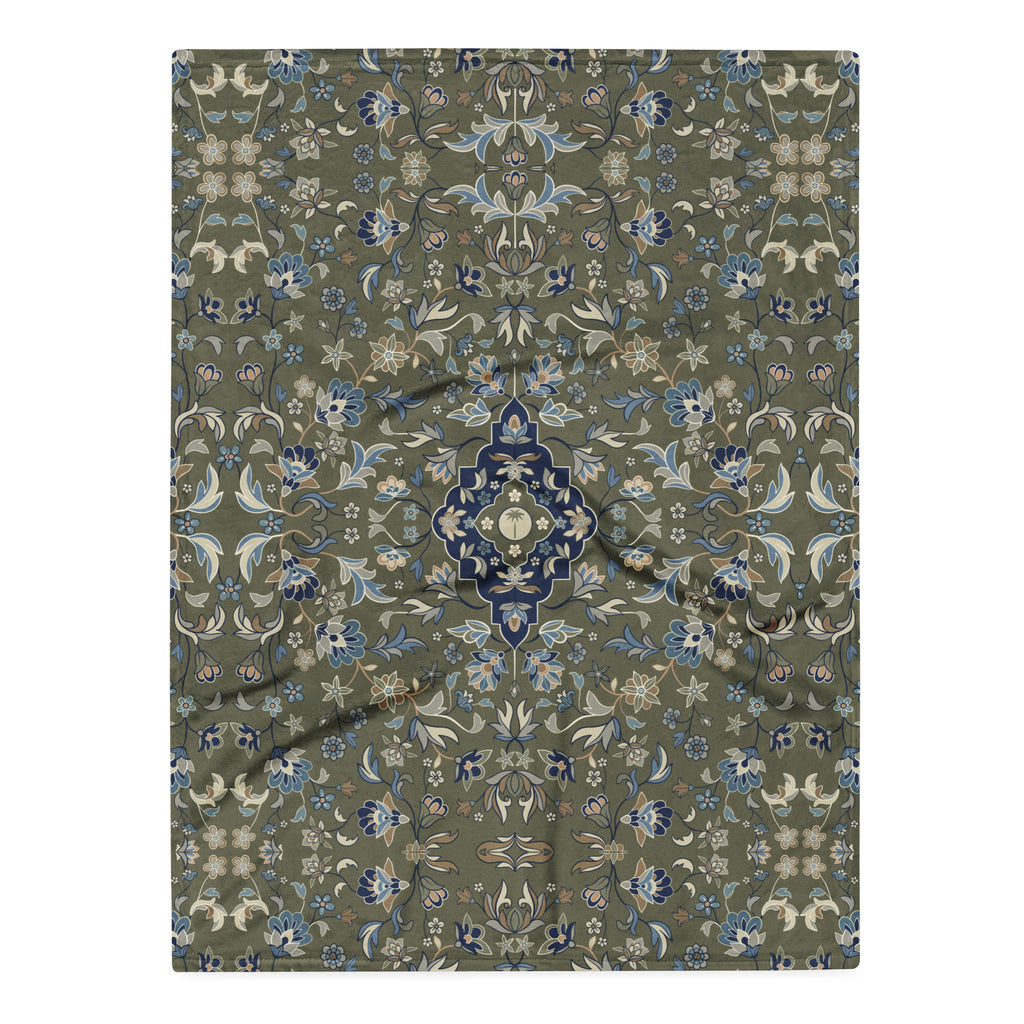 Green Haramain Throw Blanket Islamic Gift