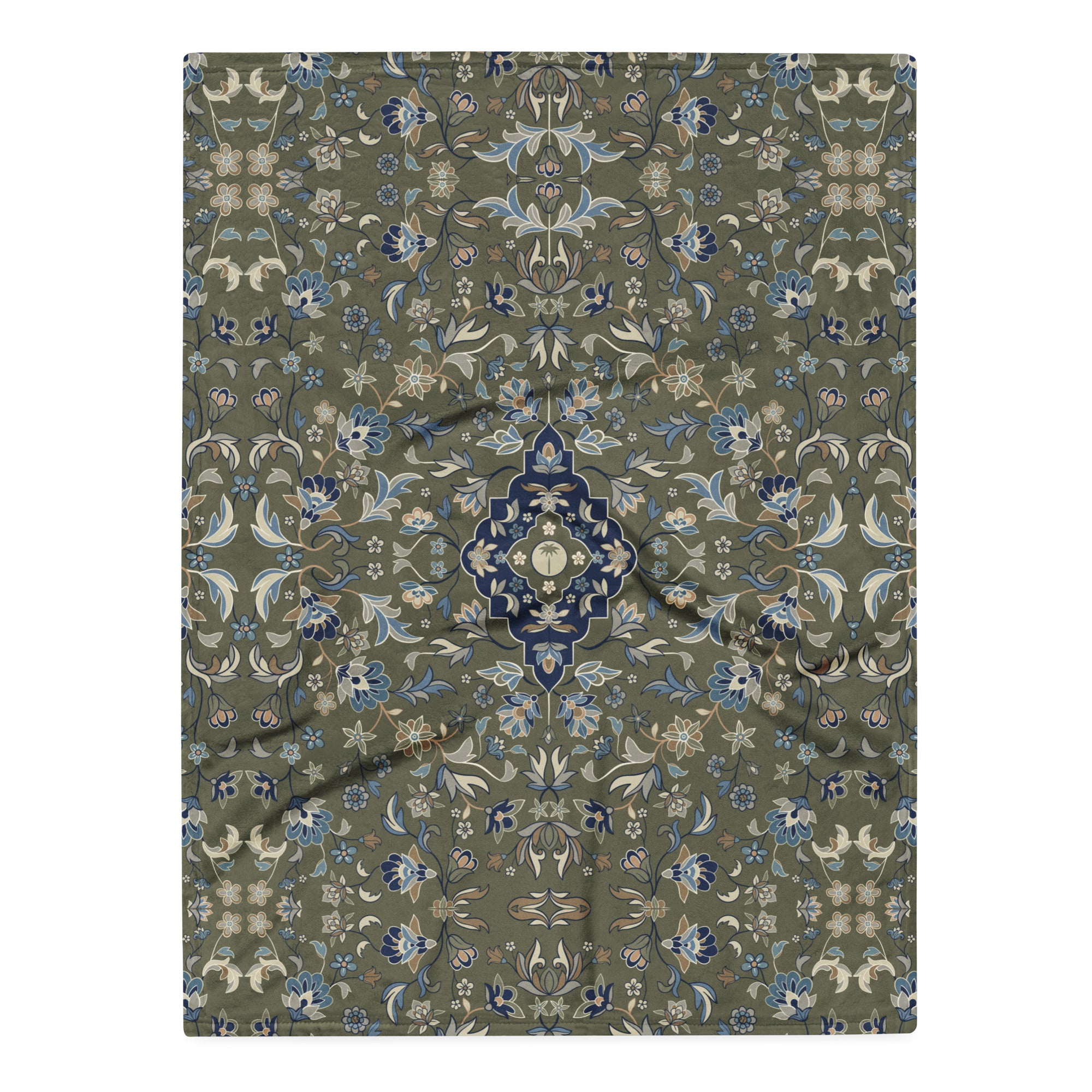 Green Haramain Throw Blanket Islamic Gift