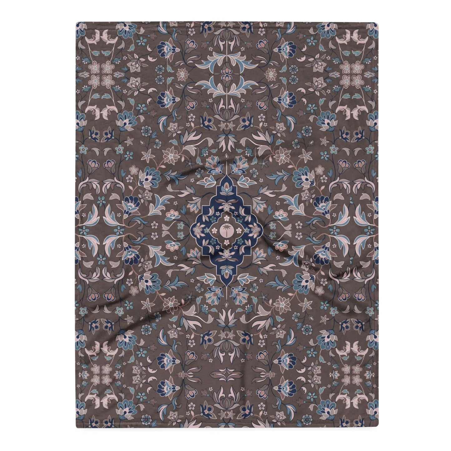 Haramain Brown Throw Blanket Islamic Gift
