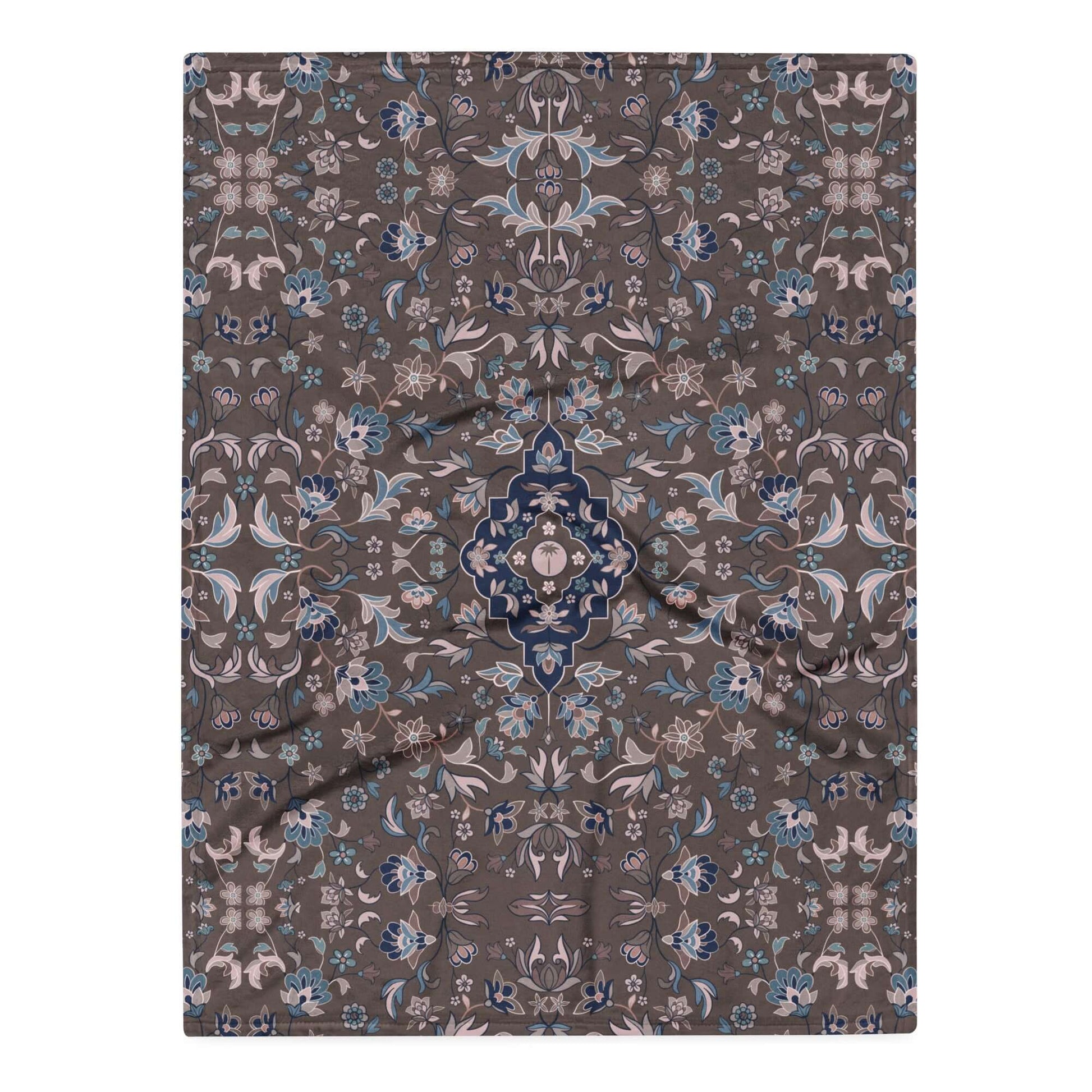 Haramain Brown Throw Blanket Islamic Gift