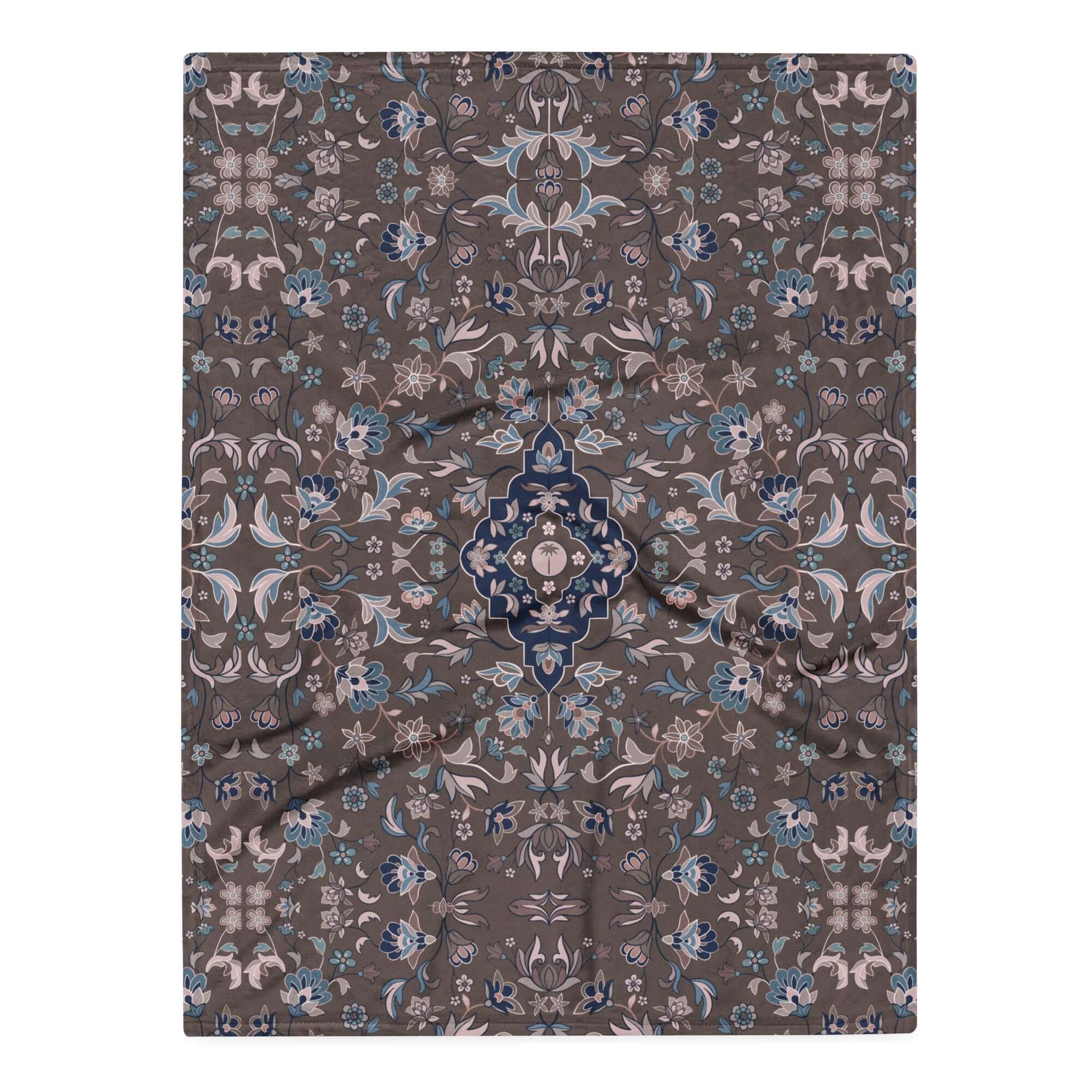 Haramain Brown Throw Blanket Islamic Gift