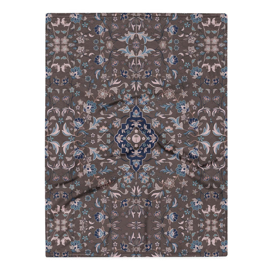 Haramain Brown Throw Blanket Islamic Gift