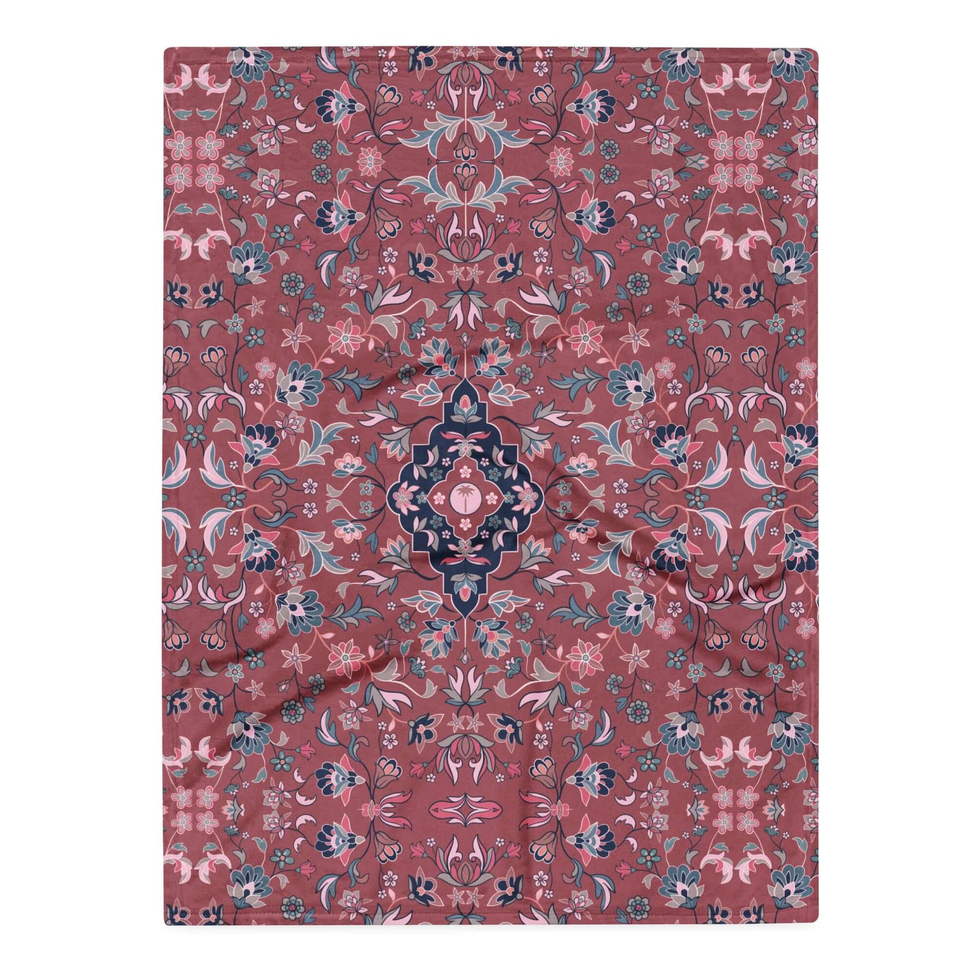 Haramain Red Throw Blanket Islamic Gift