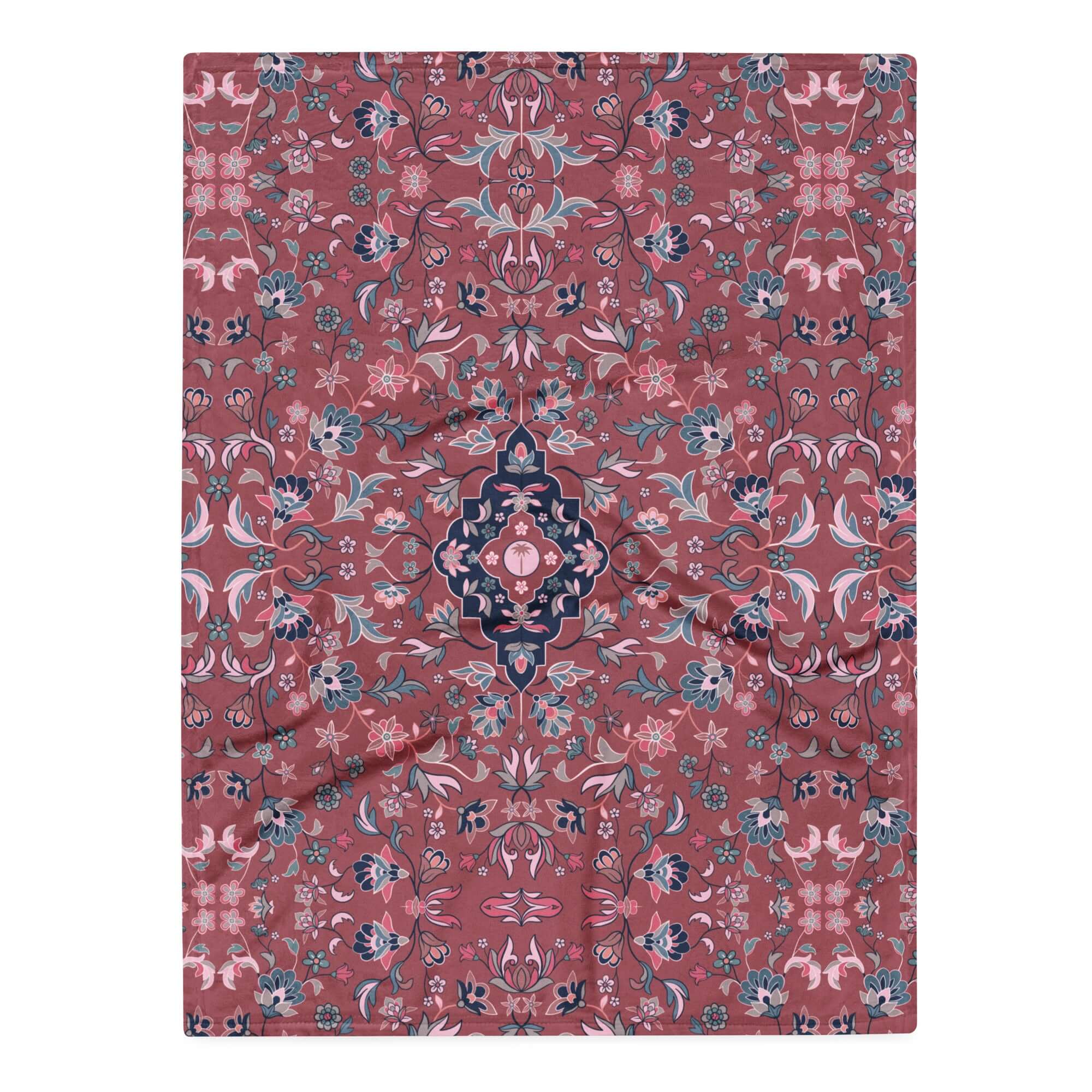 Haramain Red Throw Blanket Islamic Gift