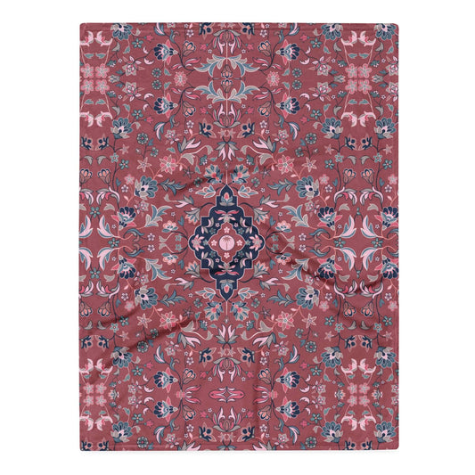Haramain Red Throw Blanket Islamic Gift