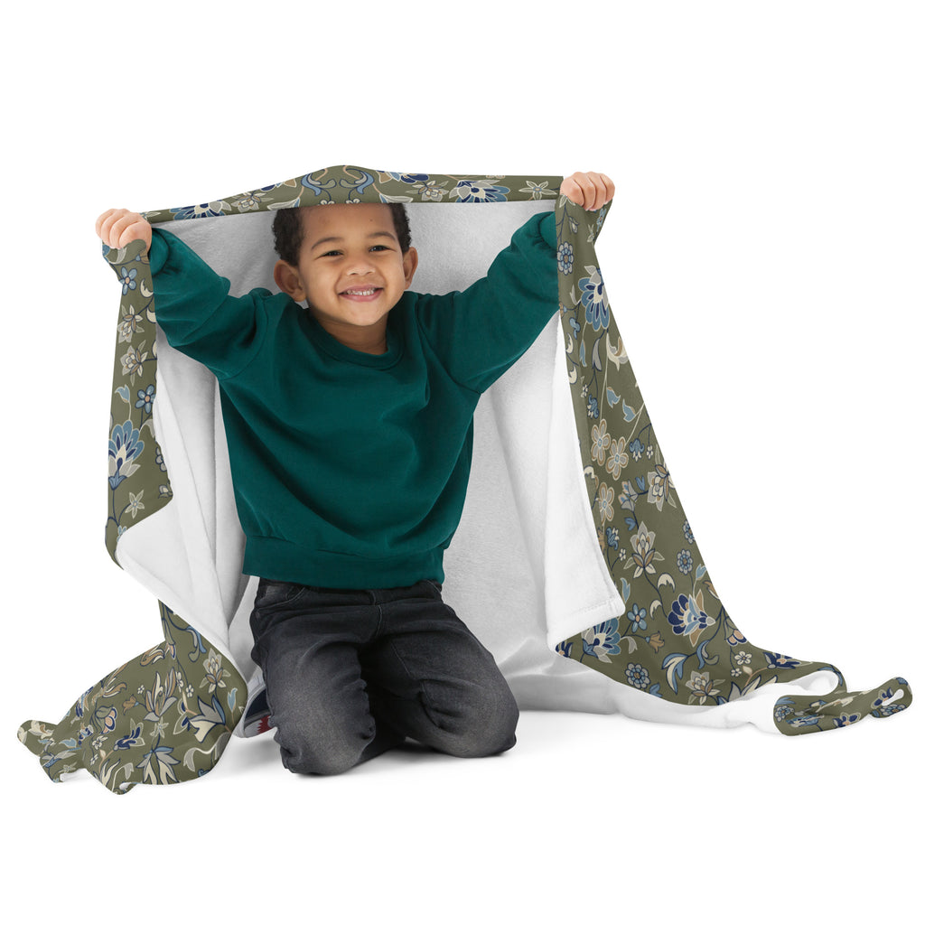 Green Haramain Throw Blanket Islamic Gift