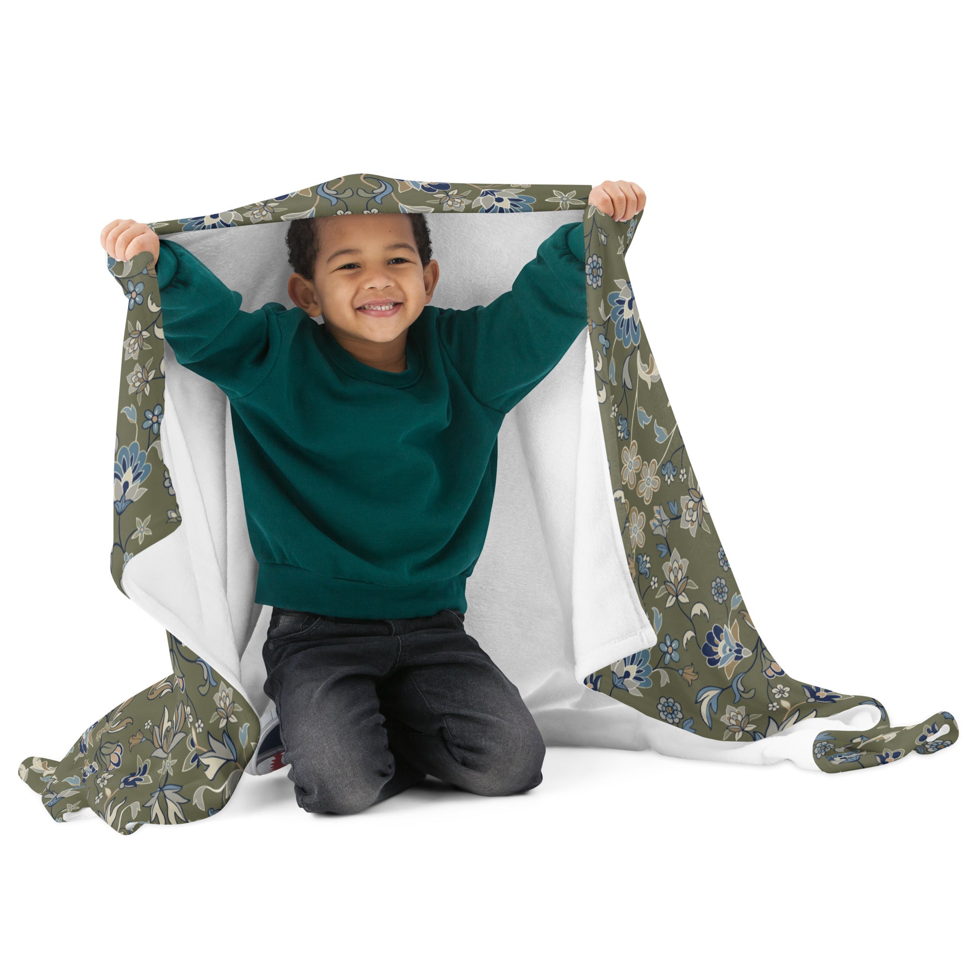 Green Haramain Throw Blanket Islamic Gift