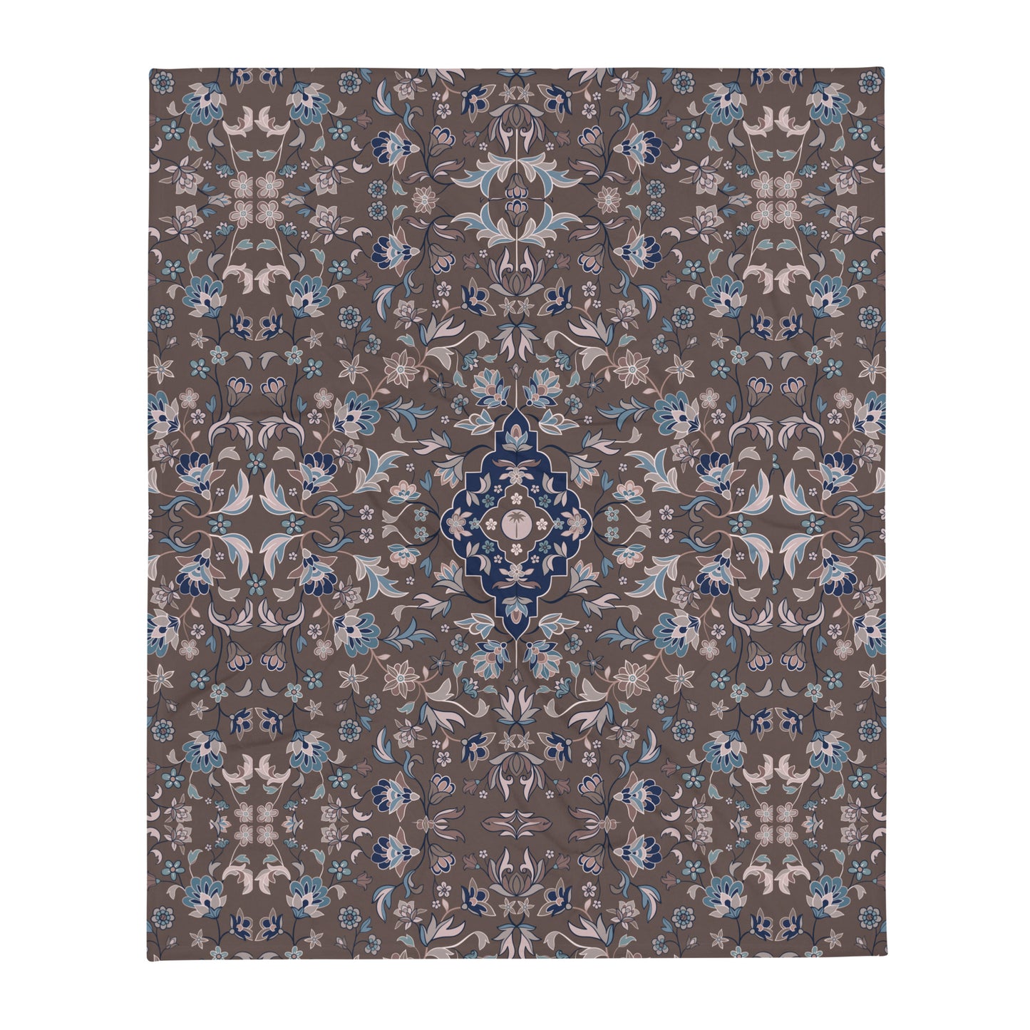 Haramain Brown Throw Blanket Islamic Gift