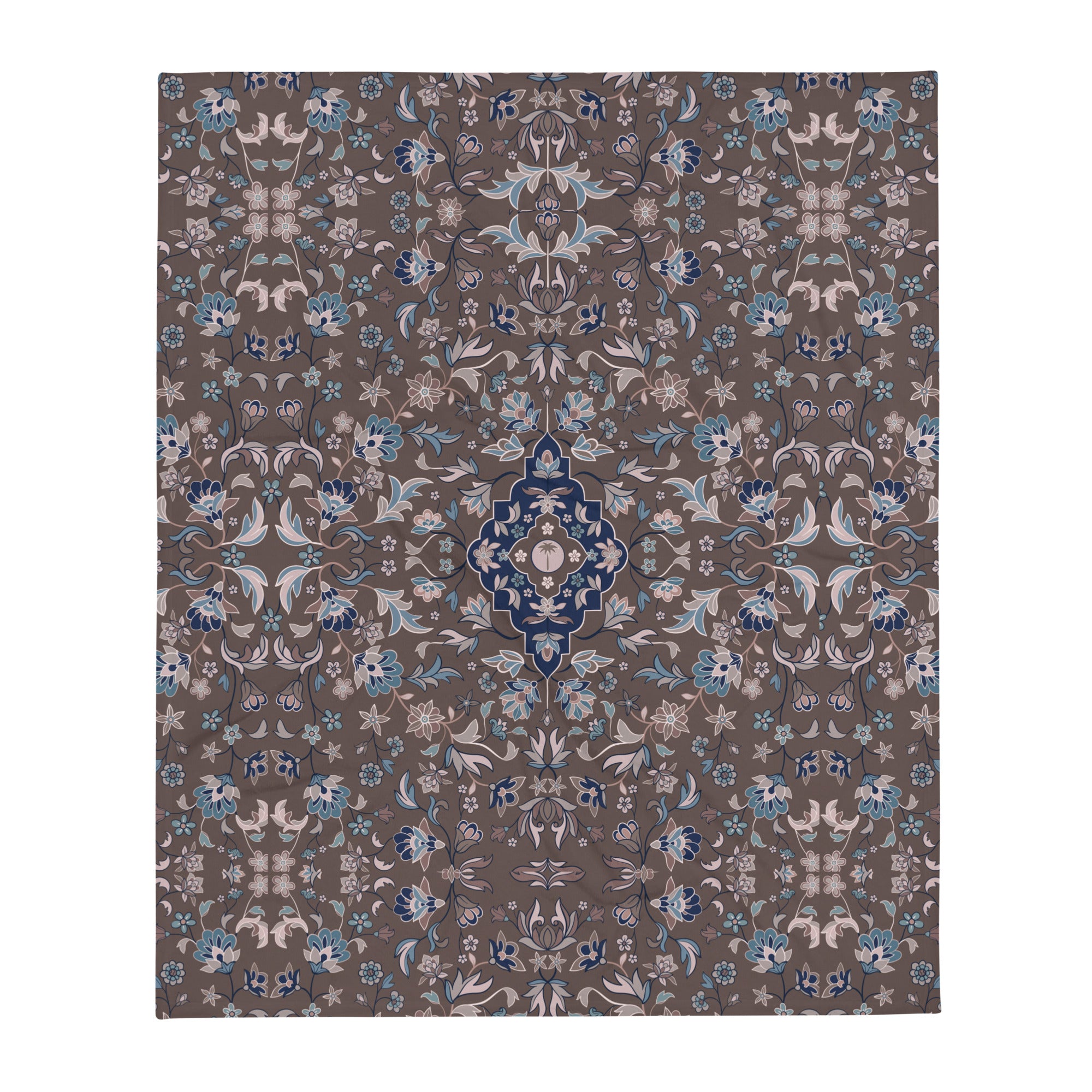 Haramain Brown Throw Blanket Islamic Gift