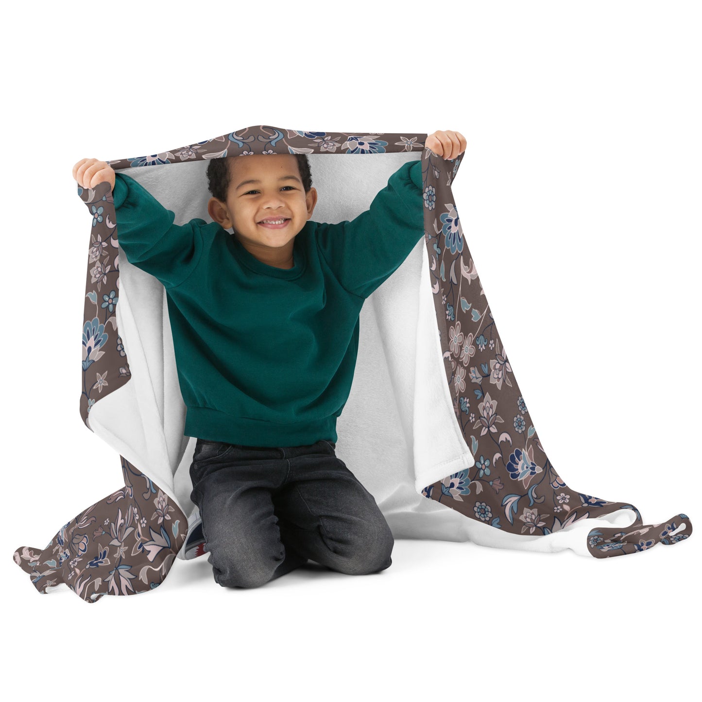 Haramain Brown Throw Blanket Islamic Gift