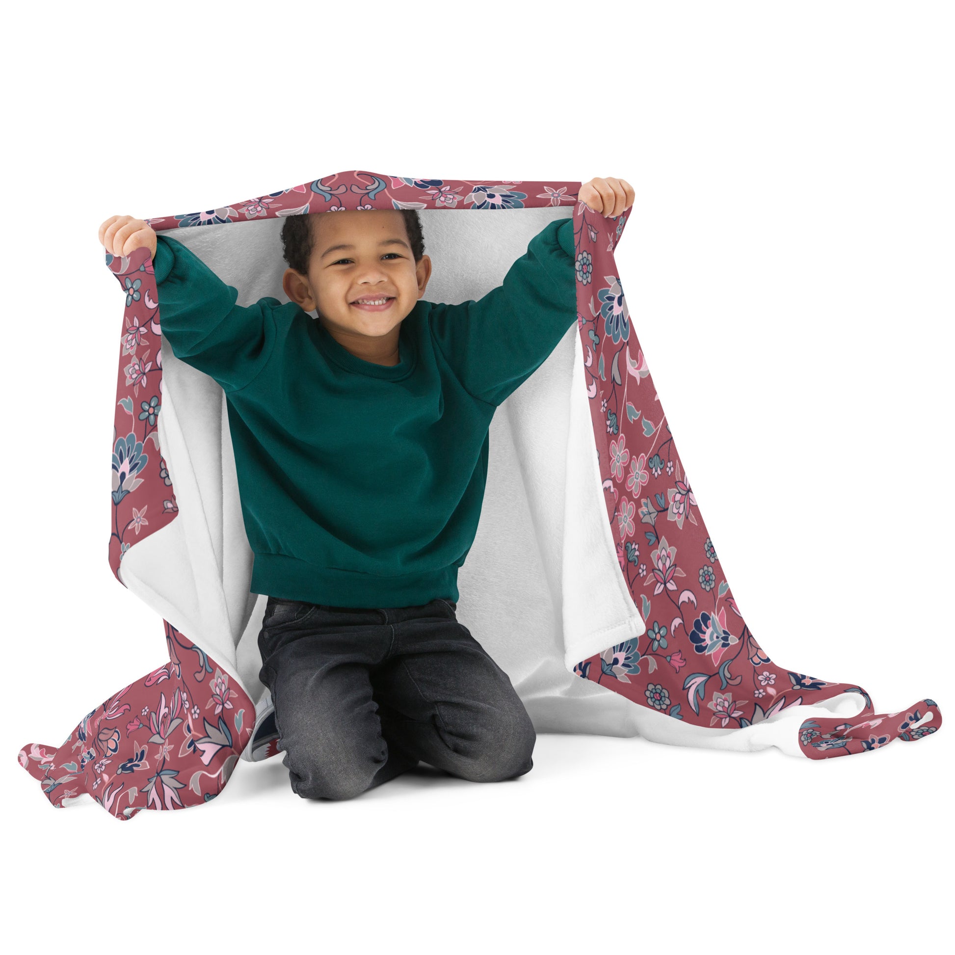 Haramain Red Throw Blanket Islamic Gift
