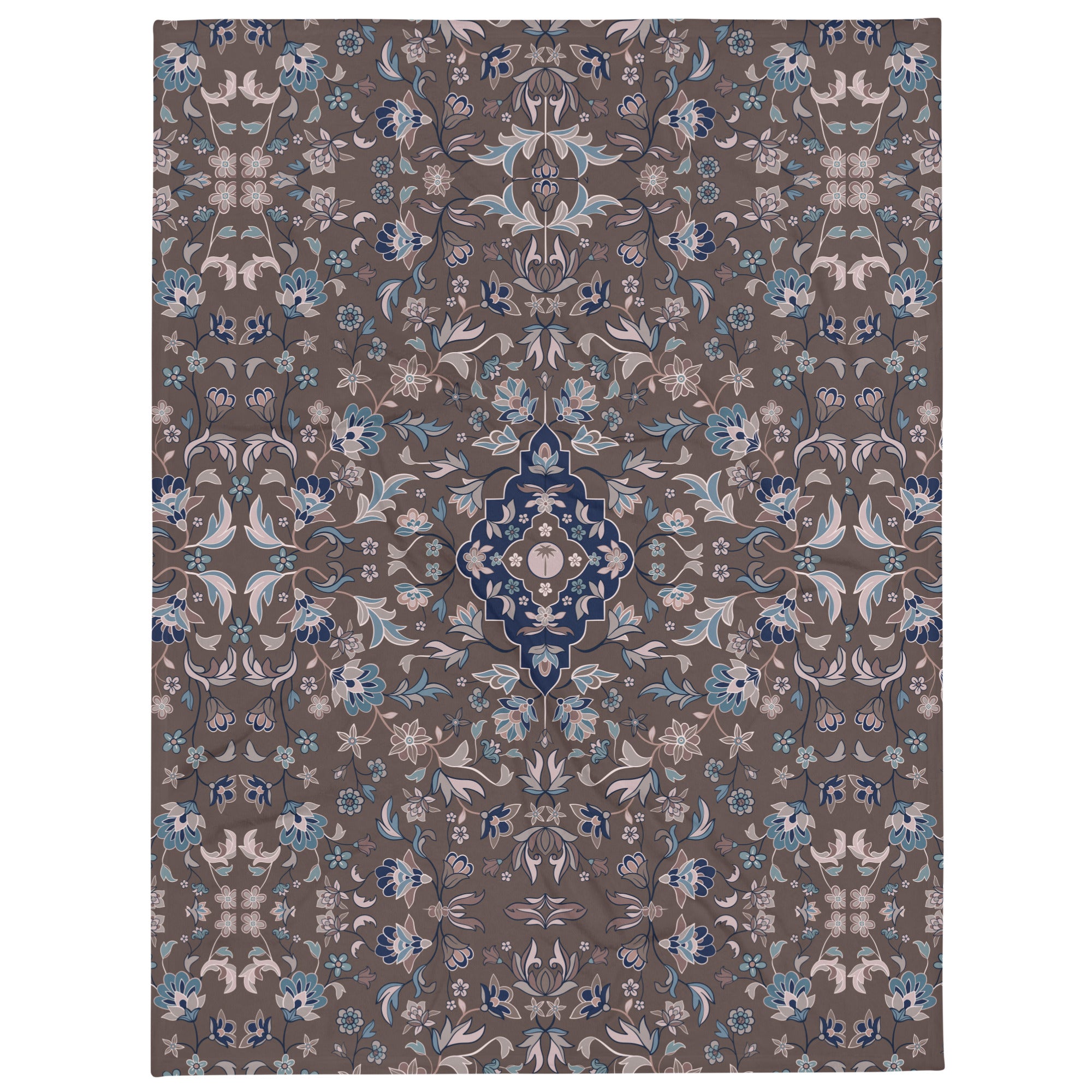 Haramain Brown Throw Blanket Islamic Gift